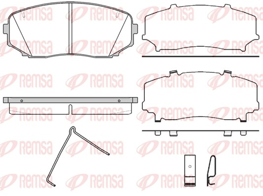 1267 02 [L2Y63323Z] !колодки дисковые п.\ Mazda CX-7 MZR DISI Turbo 07> 1267 02 REMSA