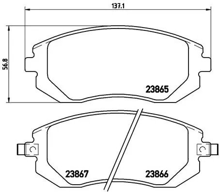 Колодки тормозные P78013 P78013 BREMBO