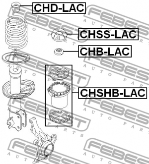 Пыльник амортизатора передний CHEVROLET LACETTI/OPTRA (J200) 2003-2008 CHSHB-LAC CHSHBLAC FEBEST