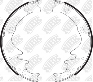 Колодки тормозные NISSAN Pick Up (83-86) задние барабанные (4шт.) NIBK FN1162 NIBK