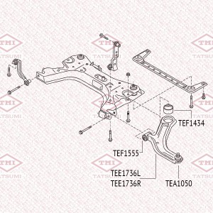 Опора шаровая нижняя L/R NISSAN Note/Micra 03- TEA1050 TEA1050 TATSUMI
