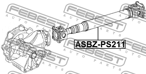 Вал карданный MERCEDES BENZ E-CLASS 211 4 MATIC 2002-2009 ASBZ-PS211 ASBZ-PS211 FEBEST