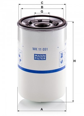 Фильтр топливный RENAULT TRUCKS, VOLVO TRUCKS WK11051 WK11051 MANN FILTER