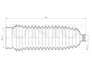 Пыльник рулевой рейки DUC-20032 UNIO