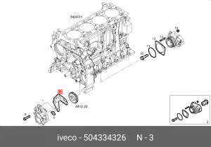 прокладка! масляный насос\Iveco Daily F1C (2T) 2009-2012 504334326 IVECO
