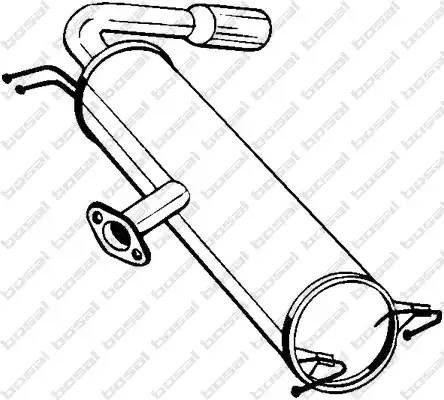 Глушитель TOYOTA Rav 4 задняя часть BOSAL 228-467 BOSAL