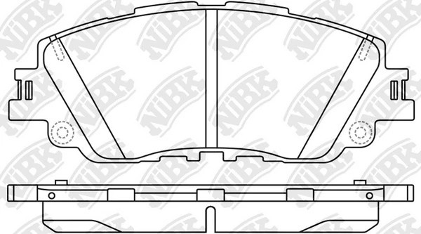 Колодки тормозные TOYOTA Camry LEXUS передние (4шт.) NIBK PN1857 NIBK