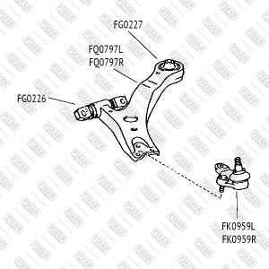 TOYOTA RX 300/330/350/400H (2003-2009) FQ0797L FIXAR