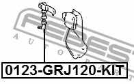 Тяга датчика положения кузова TOYOTA LAND CRUISER PRADO 120 0123-GRJ120-KIT 0123-GRJ120-KIT FEBEST