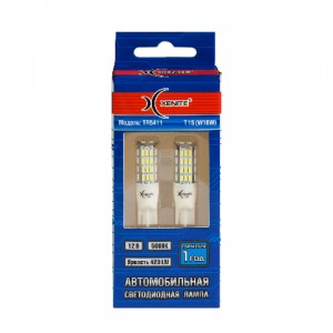 к-кт ламп! светодиодных LED T15/W16W TR5411 12V Яркость 420Lm (упаковка 2 шт.)\ 1009596 XENITE
