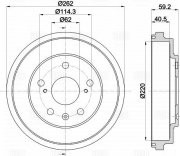 Барабан торм. Suzuki SX4 (06-) (TF 223473)  2шт TF223473 TRIALLI