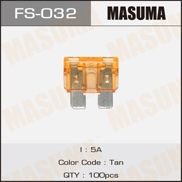 предохранитель! 5A коричневый\ FS-032 MASUMA