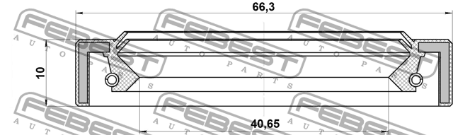 Сальник привода (42X66X10) 95IAS-42661010X 95IAS-42661010X FEBEST