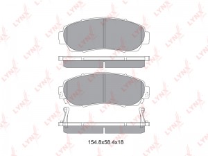 Колодки тормозные дисковые передние BD-3435 LYNXAUTO
