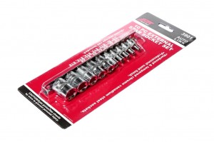 Набор головок торцевых 1/4"-3/8" TORX Е4-Е18 10 предметов JTC JTC-3901 JTC TOOLS