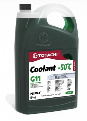 Антифриз TOTACHI NIRO COOLANT Green -50C G11 5кг 44705 44705 TOTACHI