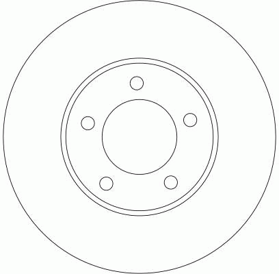 Диск тормозной передний MAZDA 3 (BK, BL) DF4384 DF4384 TRW