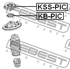 Подшипник опоры амортизатора KB-PIC KB-PIC FEBEST