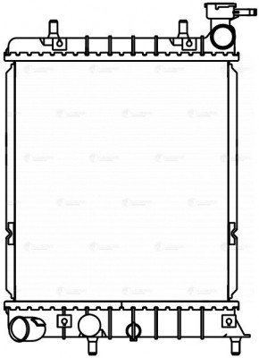 Радиатор охл. для а/м Hyundai Accent 99- 1.3i/1.5i/1.6i MT паяный LRc0804 LRC 0804 LUZAR