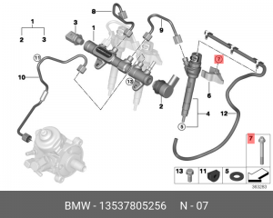 MINI CLUBMAN R55 (2006>) 13 53 7 805 256 BMW