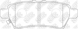 Колодки тормозные NISSAN Pathfinder R51 (05-) задние (4шт.) NIBK PN0430 NIBK