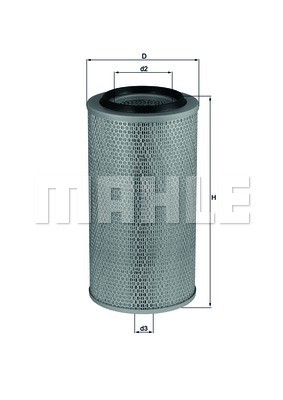 Фильтр воздушный LX265 MAHLE KNECHT