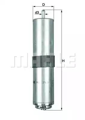 Фильтр топливный KL763D KL763D MAHLE KNECHT