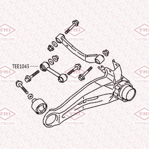 Рычаг задней подвески нижний L/R MITSUBISHI Airtrek/Lancer/Outlander 01-JEEP Com TEE1043 TATSUMI