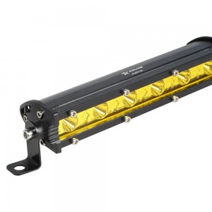 Фара светодиодная (балка) однорядная 6LED, желтый направленный свет, 9Вт, 186x30 ALED161 AIRLINE