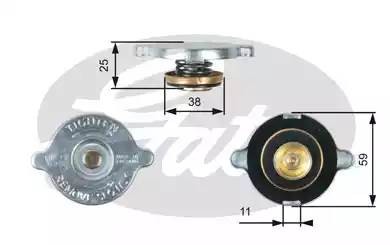 Крышка радиатора RC122 (7410-30022) RC122 GATES