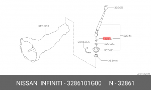 Втулка 32861-01G00 32861-01G00 NISSAN
