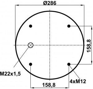 DAF/ROR/RENAULT/SCANIA/SAF с металлическим стаканом T0070-0813V2 TOPCOVER