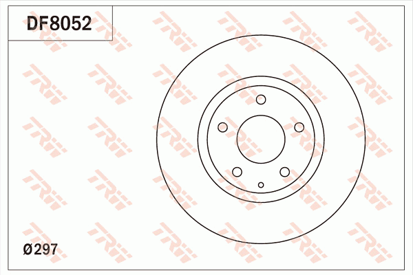 Диск тормозной MAZDA CX-5 (11-) передний (1шт.) TRW DF8052 TRW