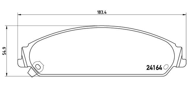 P11017 GDB4134 [05142559AA] !колодки диковые п.\ Chrysler 300C 3.0CRD/3.5/5.7 04 P11017 BREMBO