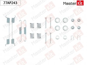 Комплект установочный барабанных колодок Hyundai SONATA II (Y-2) 1988 - 1993 Mas 77AP243 MASTER KIT
