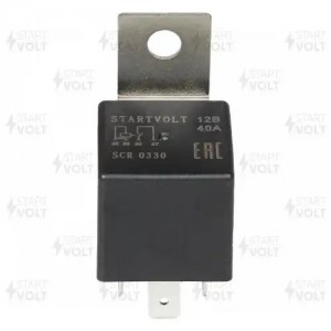 Реле вентилятора для а/м ВАЗ 1118 12V 40А 4-х контактное с резистором, с кронште SCR 0330 START VOLT