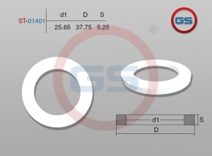 ТЕФЛОНОВОЕ КОЛЬЦО 25,65x37,75x5,25 ST-01401 GS