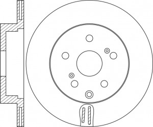 Диск тормозной SUZUKI Grand Vitara (05-) задний (1шт.) NIBK RN1522 NIBK