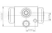 Цилиндр торм. для а/м Peugeot 107 (05-) задний d17.5мм (CF 0314) CF0314 TRIALLI