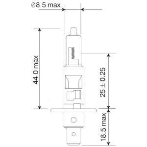 Лампа галогенная H1 12V 55W "Маяк" 52120 MAYAK