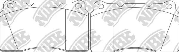 Колодки тормозные OPEL Astra передние (4шт.) NIBK PN0150S NIBK