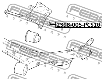 Гайка (10 шт. в упаковке) SKODA OCTAVIA 2014-2017 2398-005-PCS10 2398-005-PCS10 FEBEST