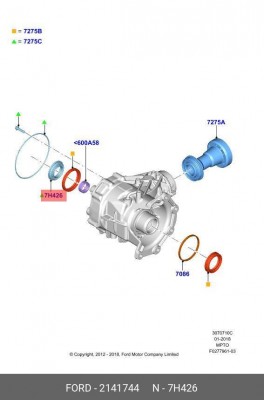 Сальник 2141744 2 141 744 FORD
