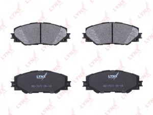 Колодки тормозные передние подходит для TOYOTA Rav 4 2.0-2.2D 06 /  Auris 1.8 10 BD-7572 LYNXAUTO