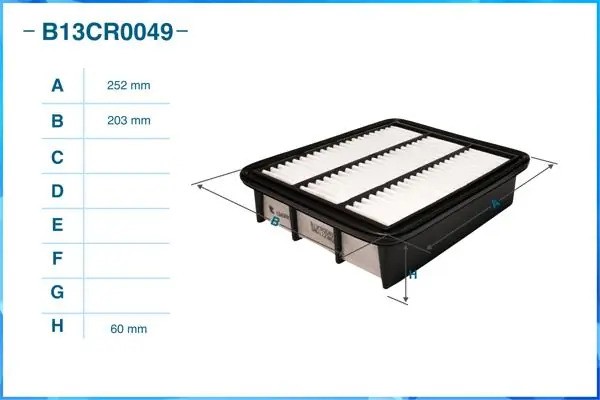 Фильтр воздушный B13CR0049 B13CR0049 CWORKS