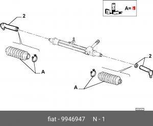 соединительный комплект 9946947 FIAT