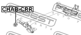 Сайлентблок задней балки CHEVROLET CRUZE, OPEL ASTRA J CHAB-CRR CHAB-CRR FEBEST