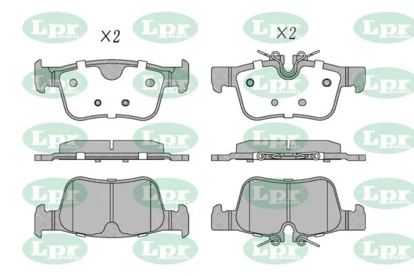 Колодки тормозные VOLVO XC60 17- задние 05P2044 05P2044 LPR