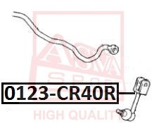 ТЯГА СТАБИЛИЗАТОРА ЗАДНЯЯ TOYOTA/LEXUS 0123CR40R 0123-CR40R ASVA