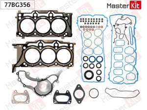 Комплект прокладок ГБЦ Jeep GRAND CHEROKEE IV (WK, WK2) ERB 77BG356 77BG356 MASTER KIT